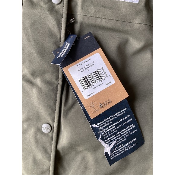 The North Face New Defdown Parka Women's XL FUTURELIGHT Winter Down Jacket Green - Picture 6 of 10